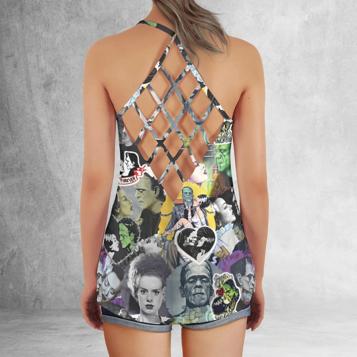 Criss Cross Tank Top - AAC7S2V8