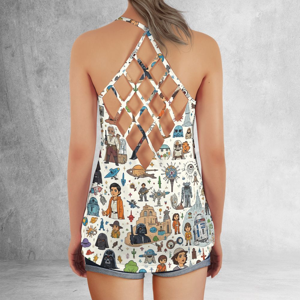 Criss Cross Tank Top - E41HM1XY - - 3