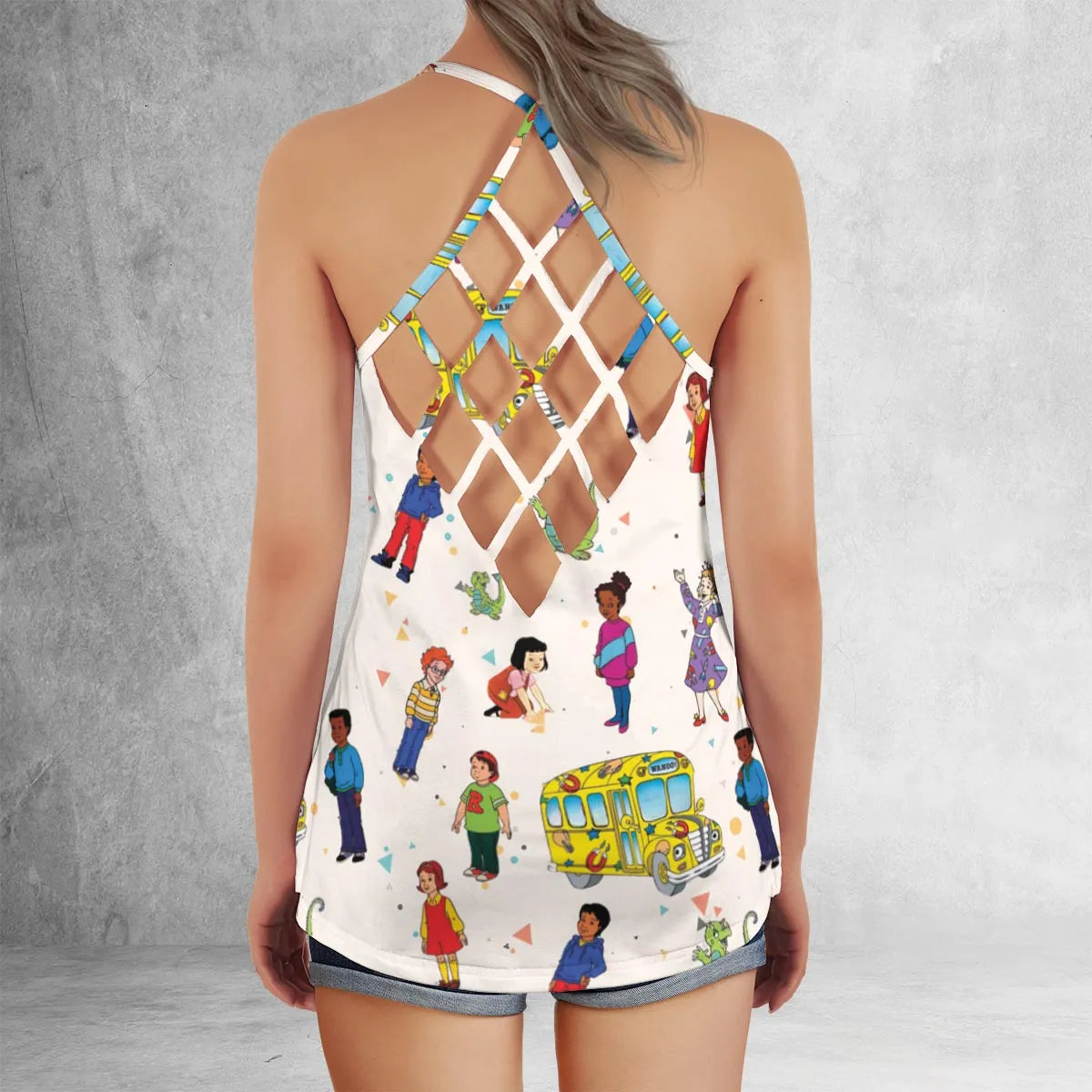 Criss Cross Tank Top - D6ZJ8PYS