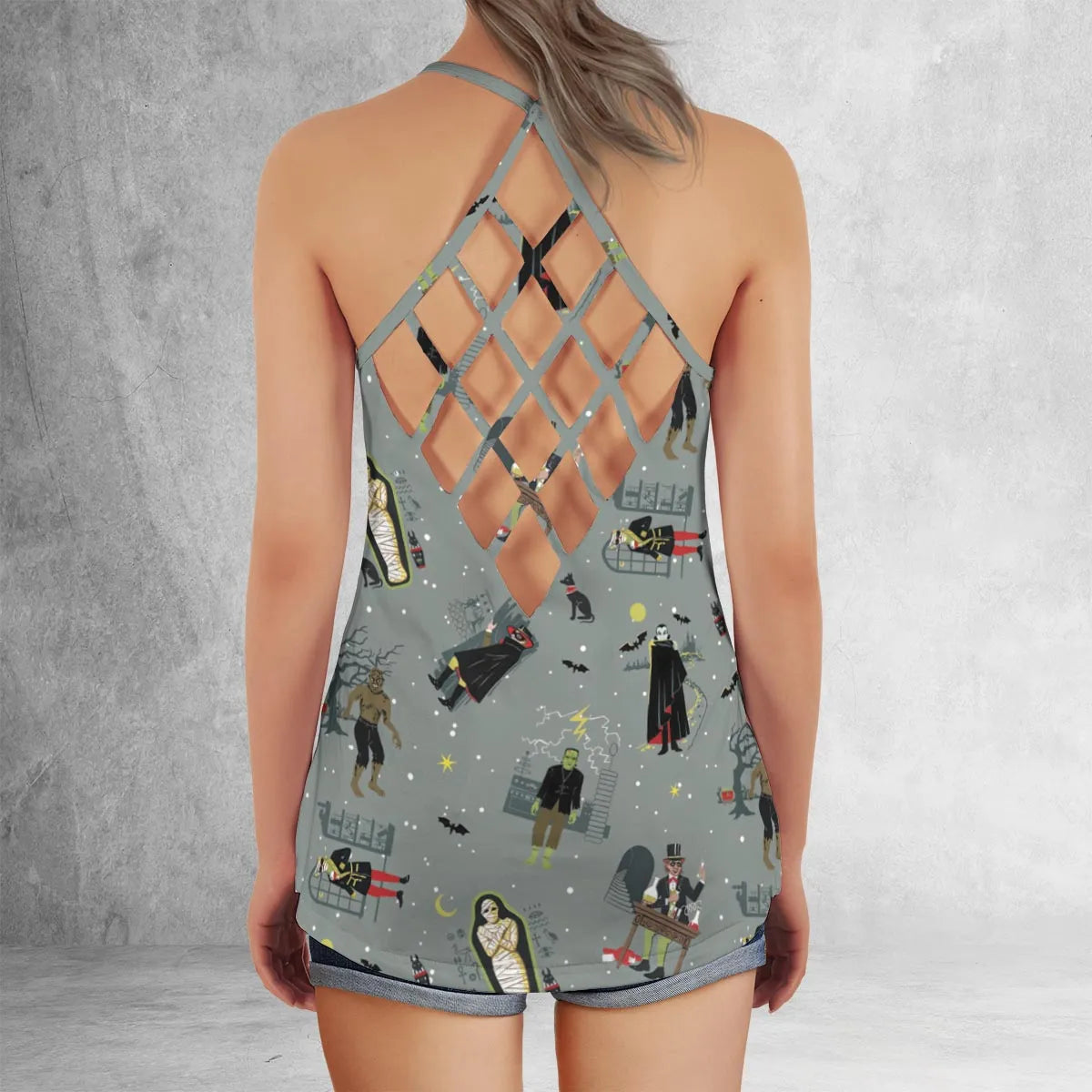 Criss Cross Tank Top - K2ANX5NK