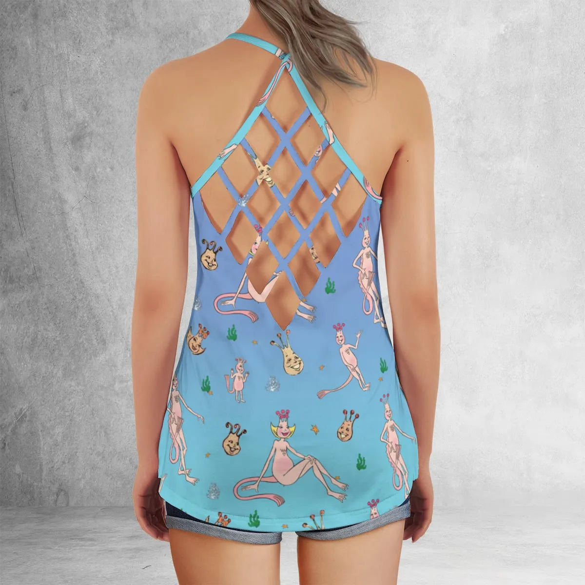 Criss Cross Tank Top - B4A6Y3MJ