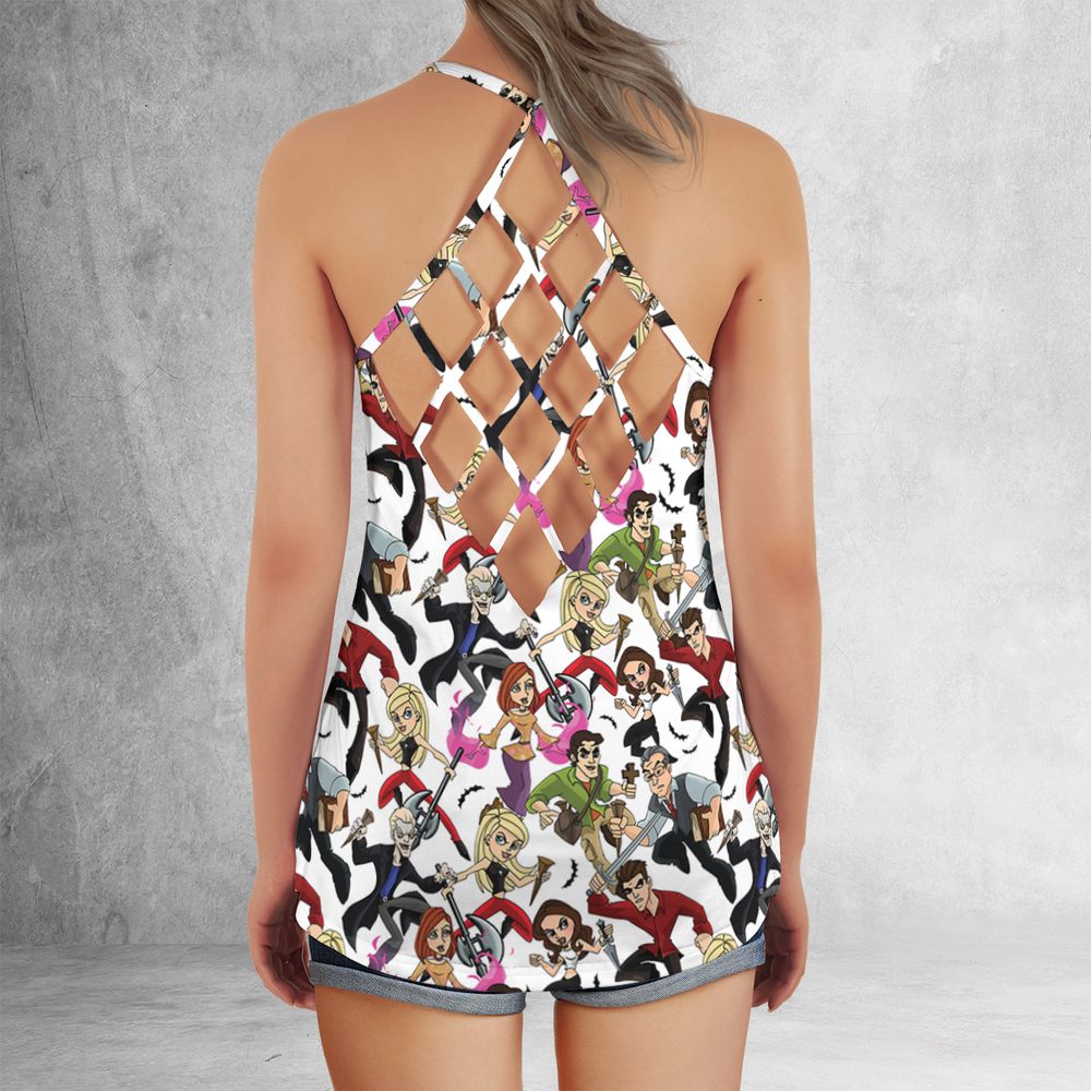 Criss Cross Tank Top - 5BKQ1N8S - - 3