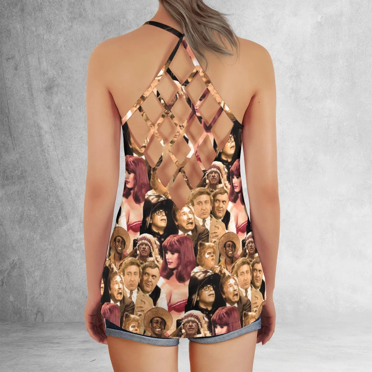 Criss Cross Tank Top - XDN6QRR8