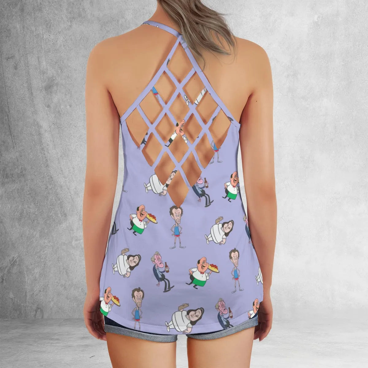 Criss Cross Tank Top - PQTDBUNL