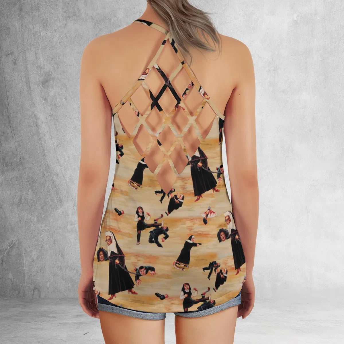 Criss Cross Tank Top - NHQ1CTHN