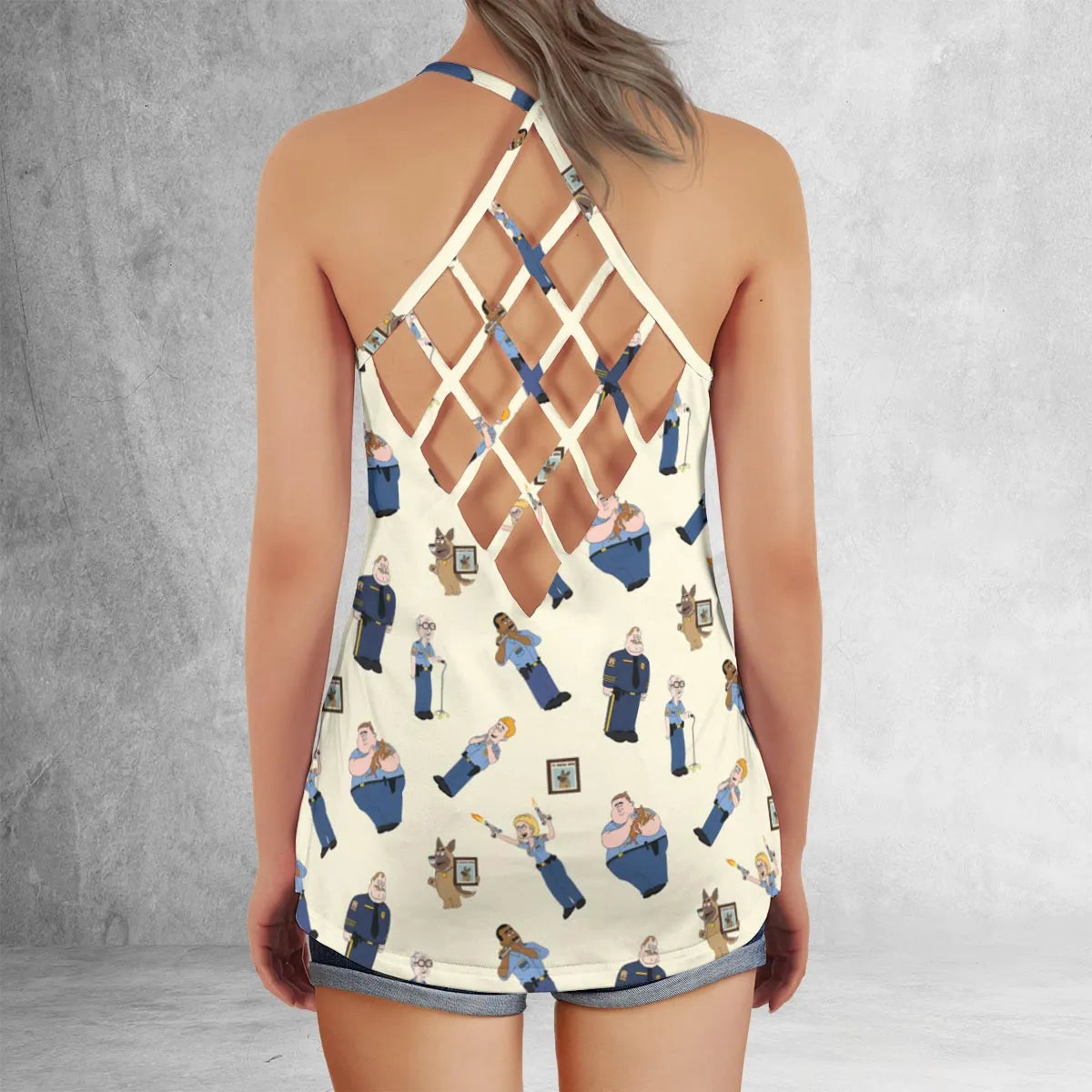 Criss Cross Tank Top - H8HHTC6T