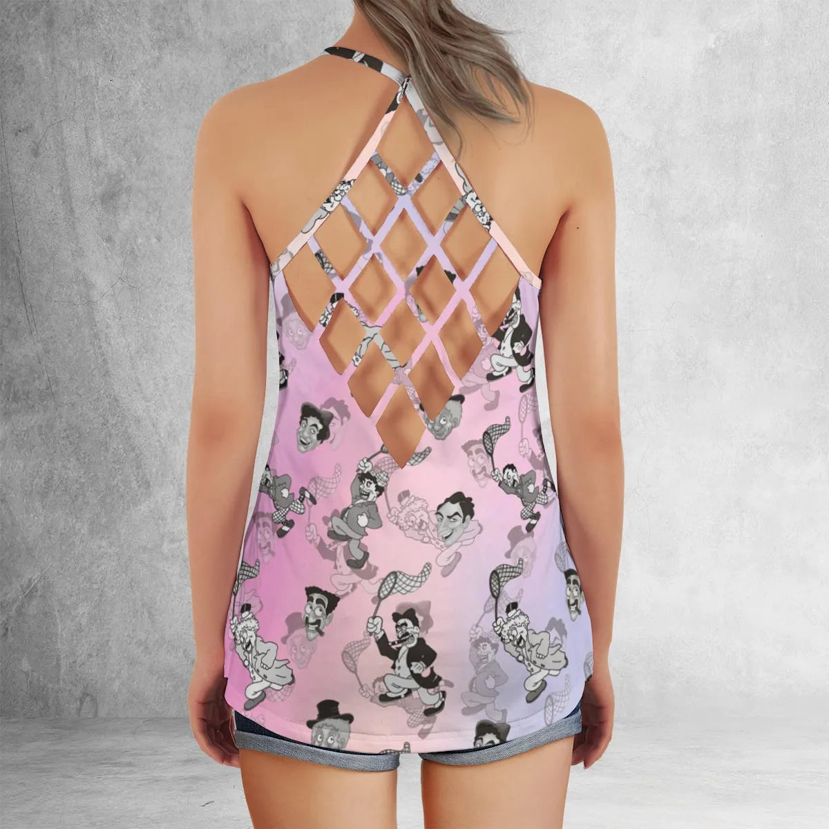 Criss Cross Tank Top - ZWW9KS67
