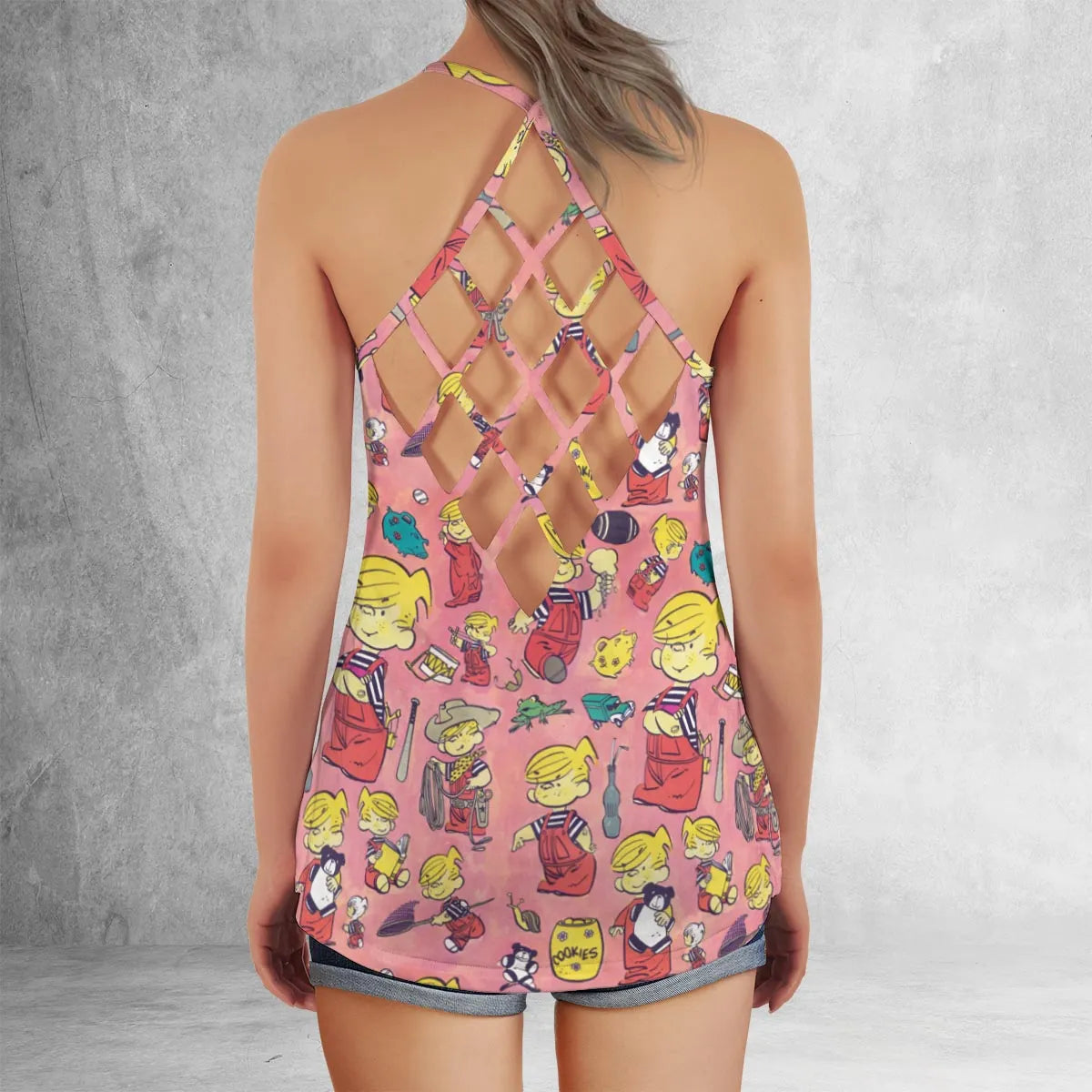 Criss Cross Tank Top - KGPPWPXH