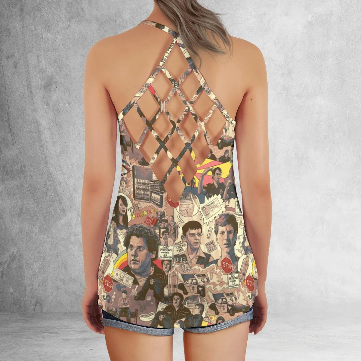 Criss Cross Tank Top - URVQXD2B