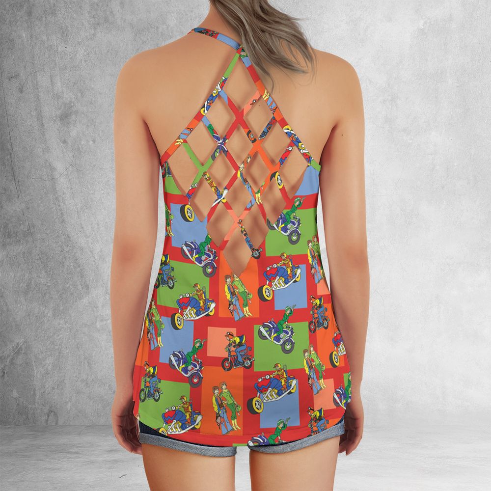 Criss Cross Tank Top - BMUEUSR7 - - 3