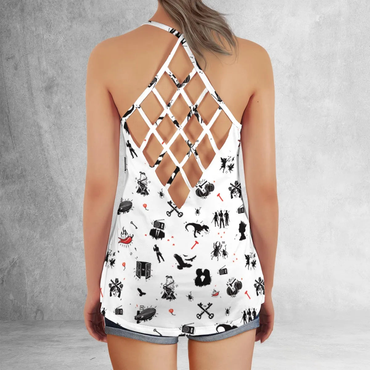 Criss Cross Tank Top - SVMURTF6