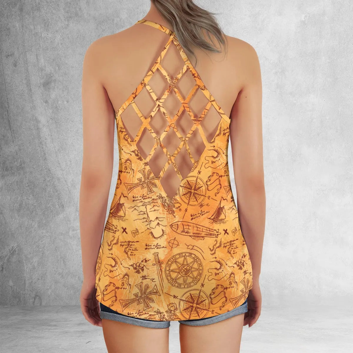 Criss Cross Tank Top - 4MHM13C1