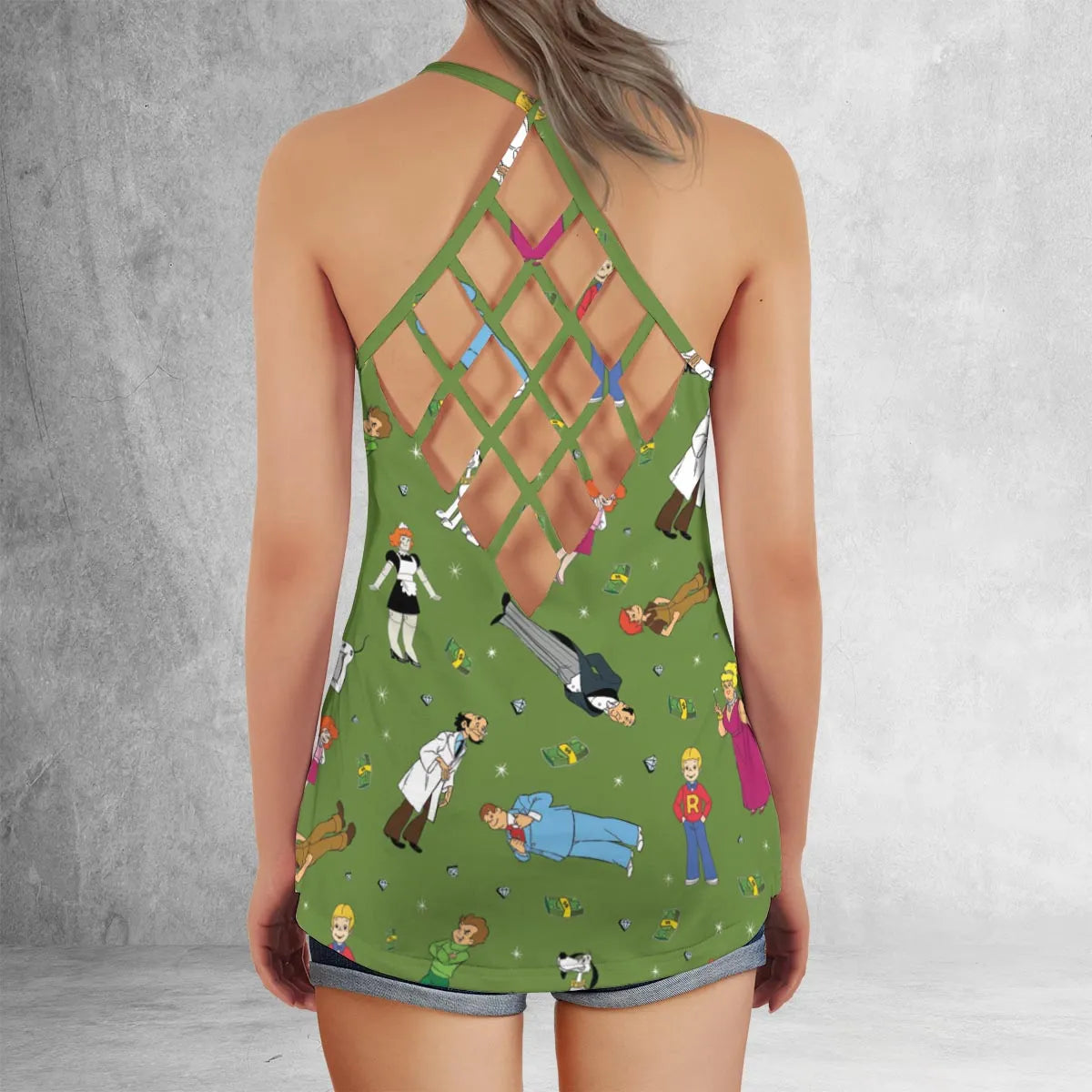 Criss Cross Tank Top - PC8JENM8