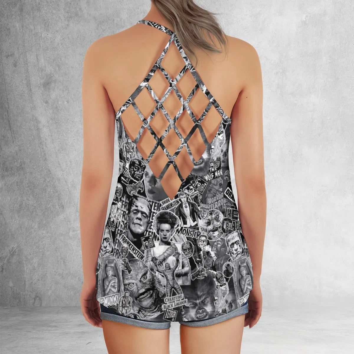 Criss Cross Tank Top - UEN128UG