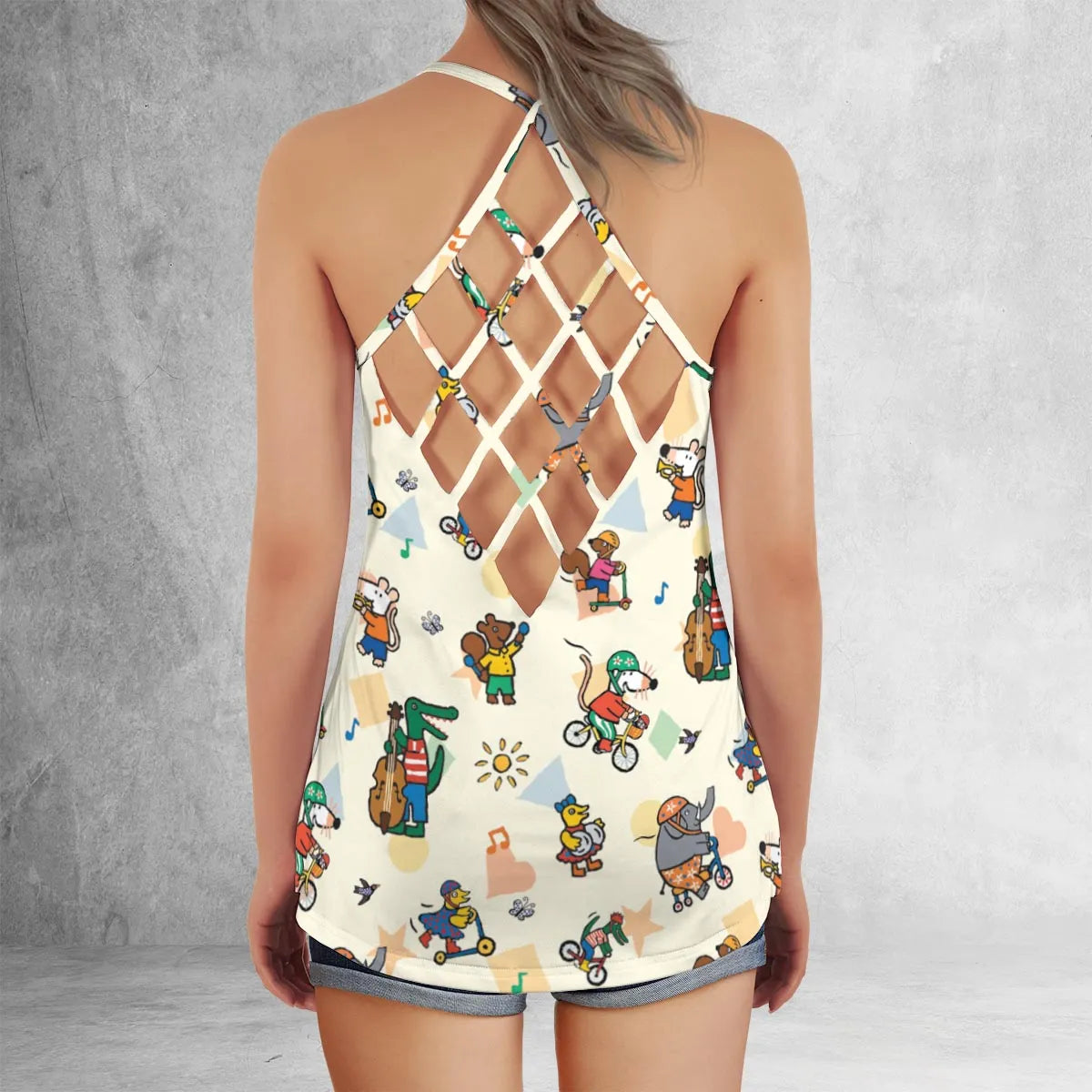 Criss Cross Tank Top - X7B4ZBA6