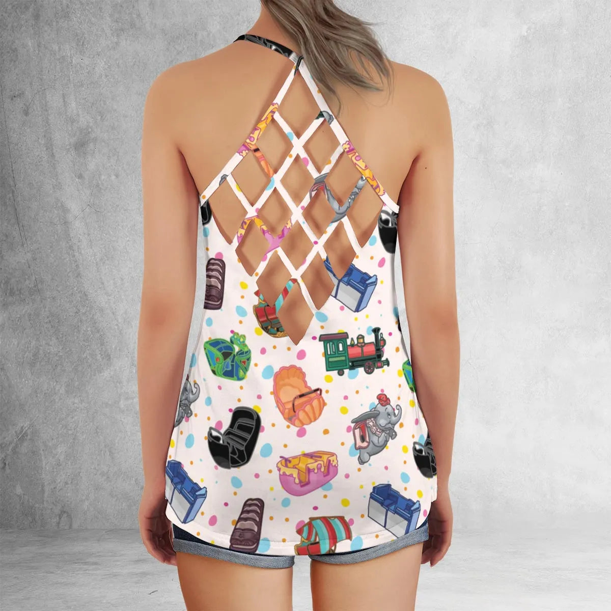 Criss Cross Tank Top - RWA65YAE