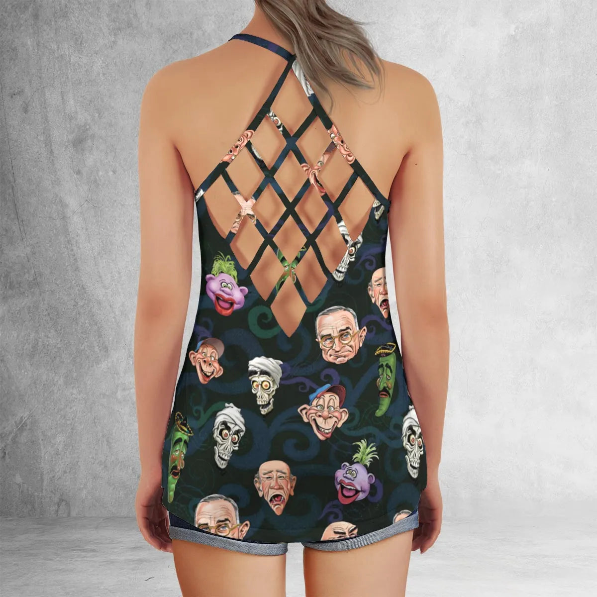 Criss Cross Tank Top - DL6XLN9M