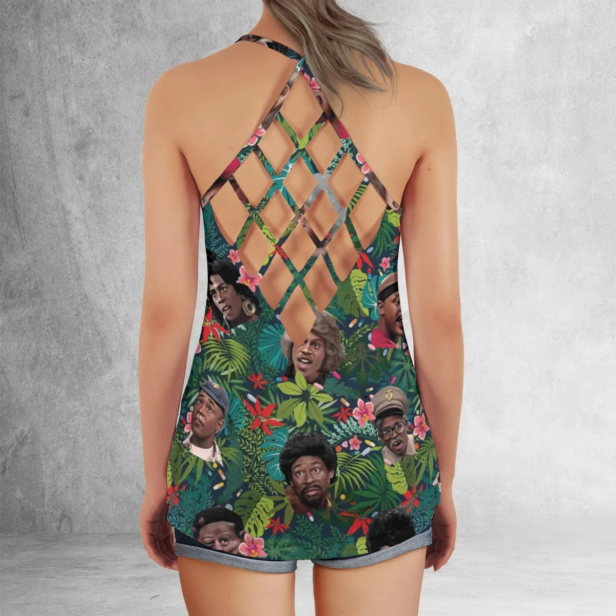 Criss Cross Tank Top - J8545E5X