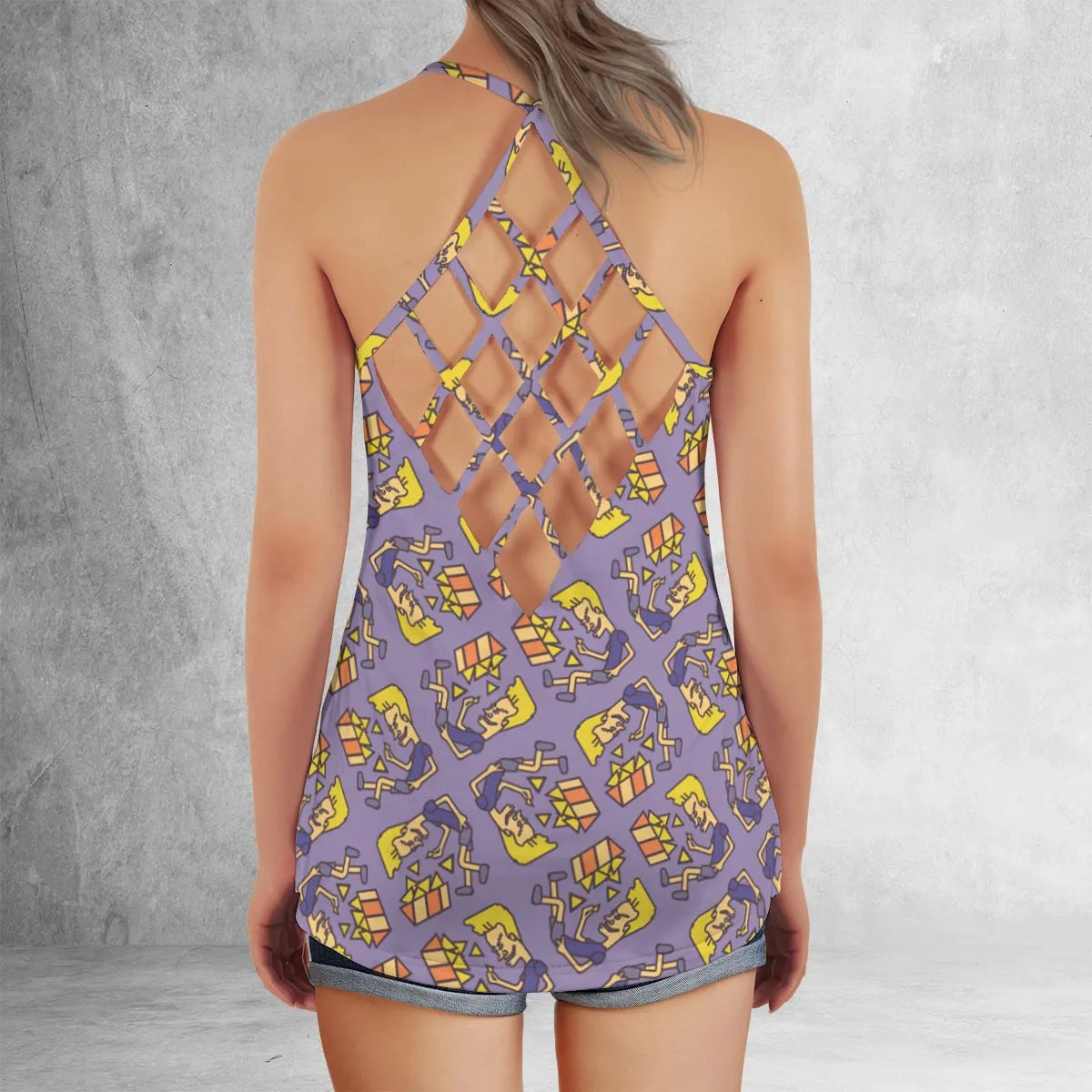 Criss Cross Tank Top - 67S89MMZ