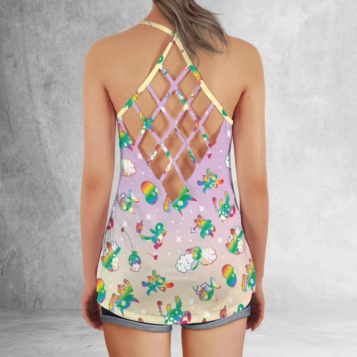 Criss Cross Tank Top - T157Y7NR