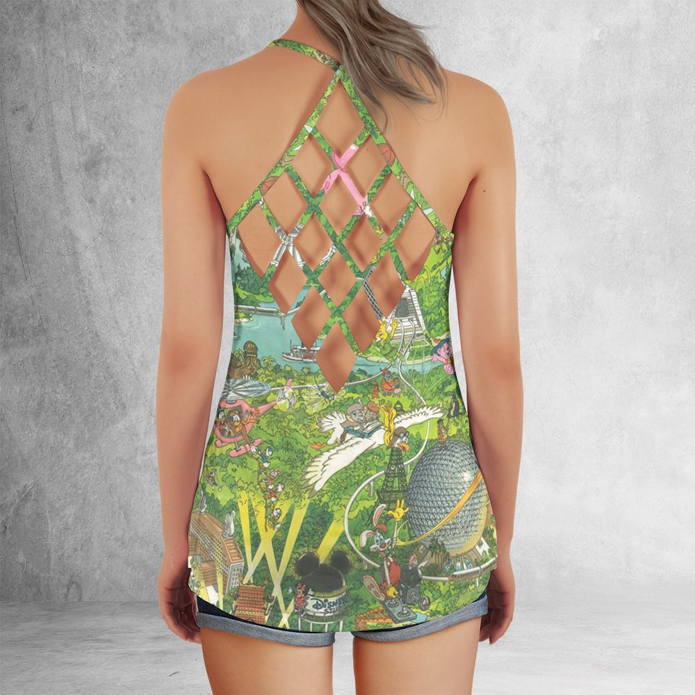 Criss Cross Tank Top - - 3