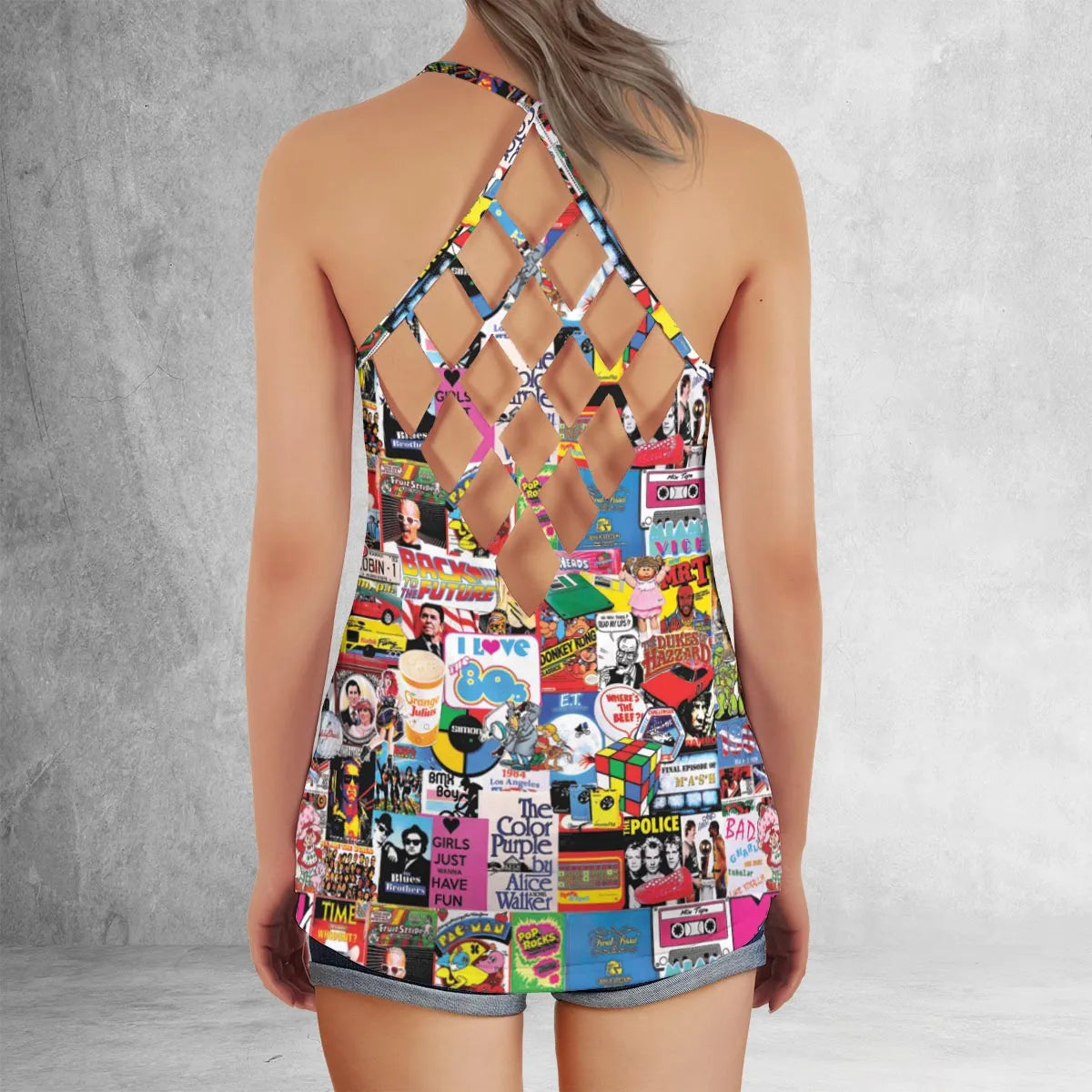 Criss Cross Tank Top - ZQBQVB57