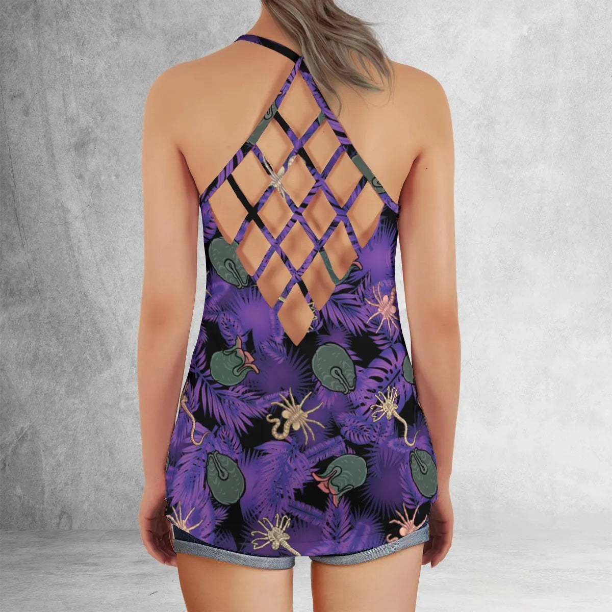 Criss Cross Tank Top - 9XXYGKDW