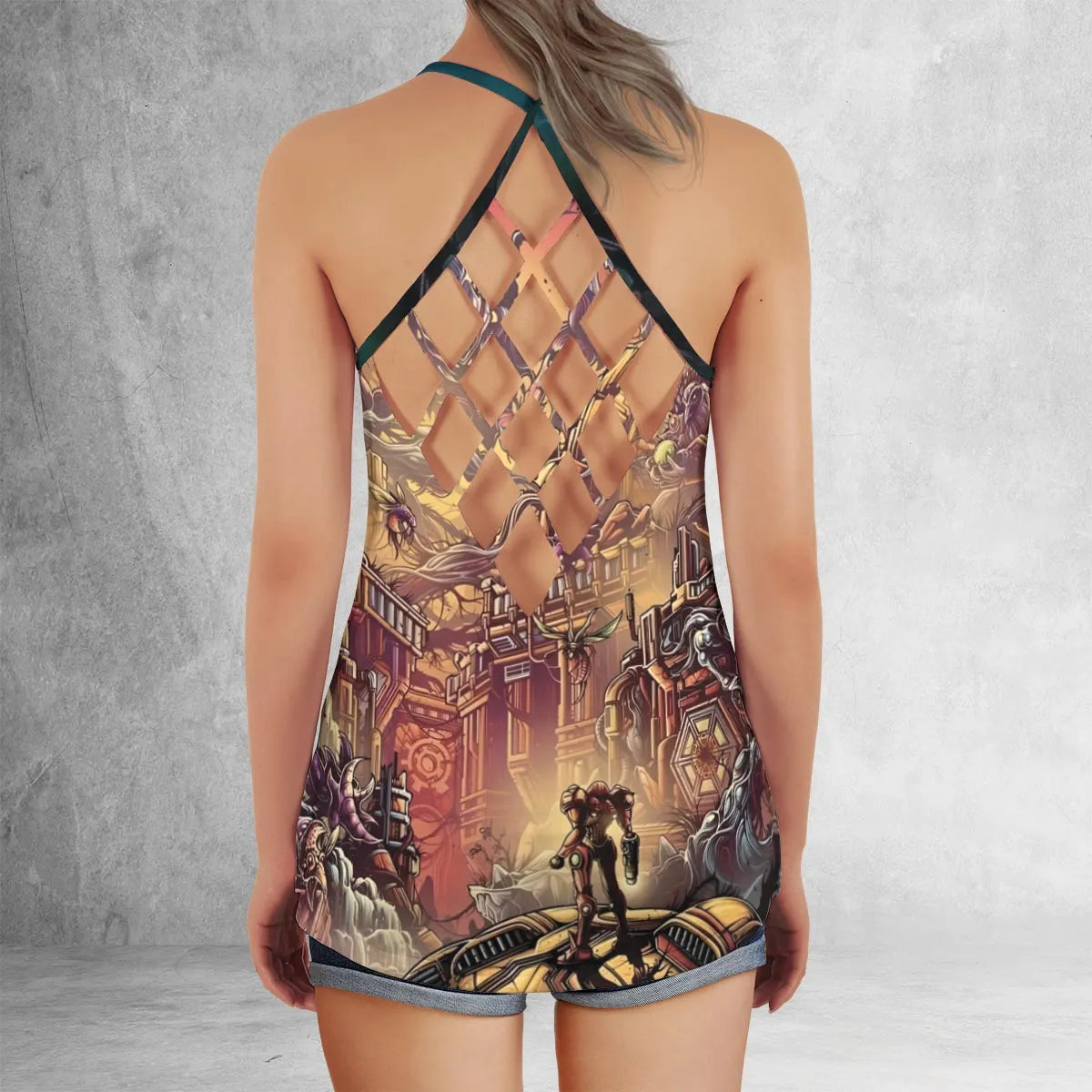 Criss Cross Tank Top - AWT6SLCG