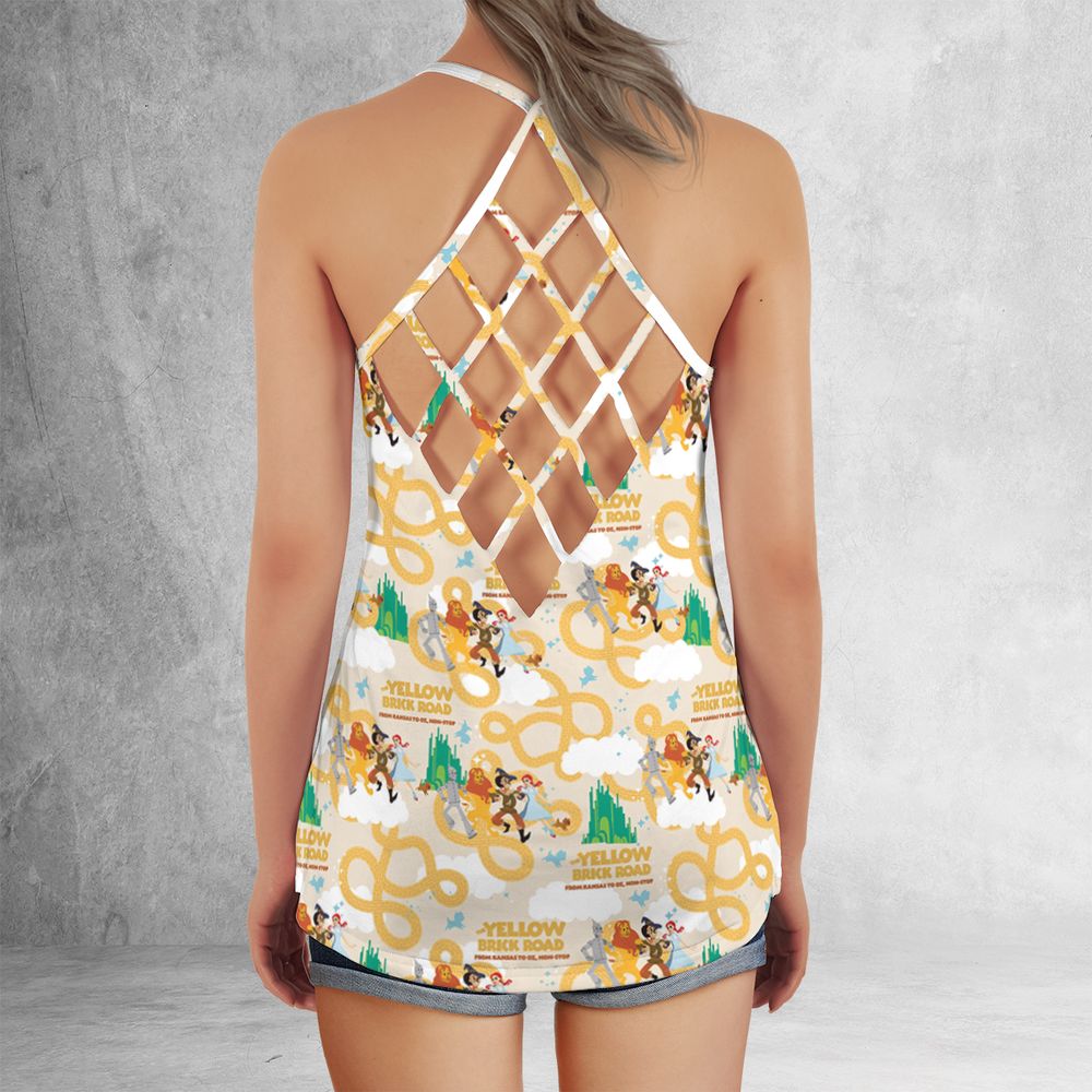 Criss Cross Tank Top - Z846K5BP - - 3