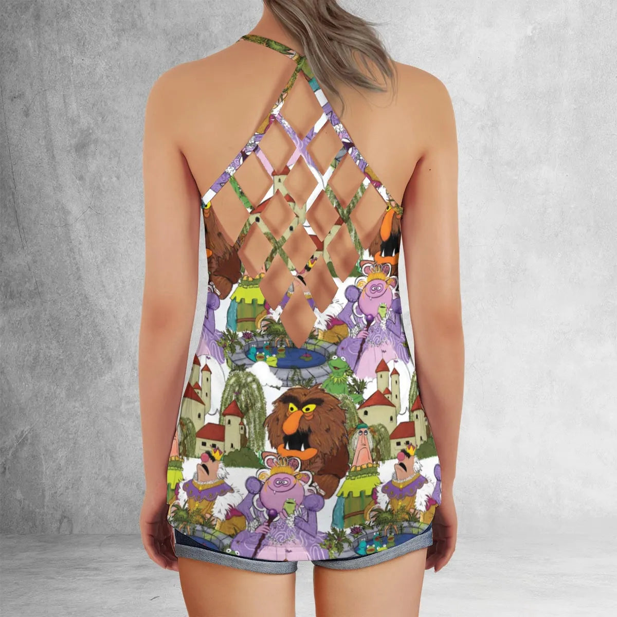 Criss Cross Tank Top - NVB1XLEK