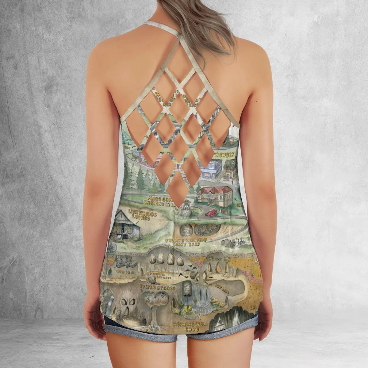 Criss Cross Tank Top - KF8C2LUC