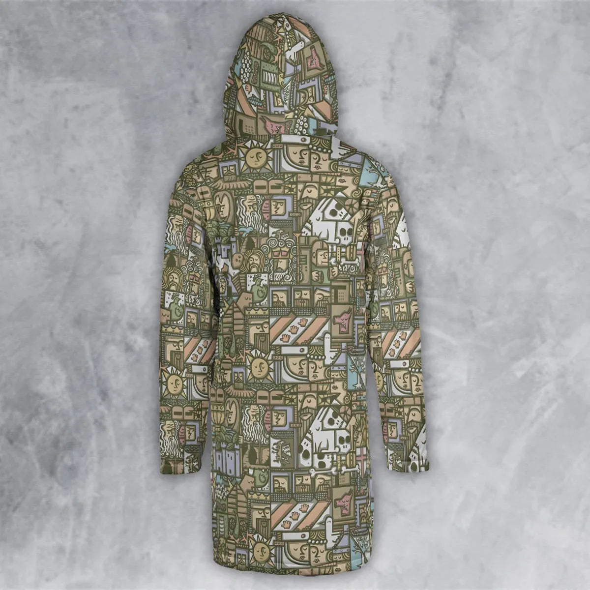 Hooded Cloak Coat - 9DGPSM9N