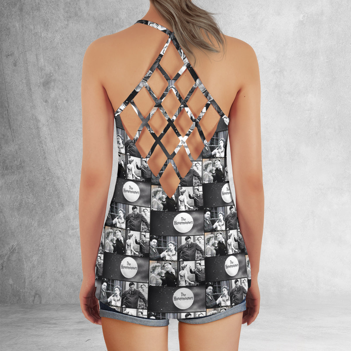 Criss Cross Tank Top - KU9JXTVB