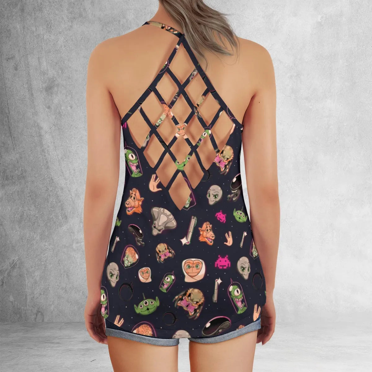 Criss Cross Tank Top - ZPJACBEM