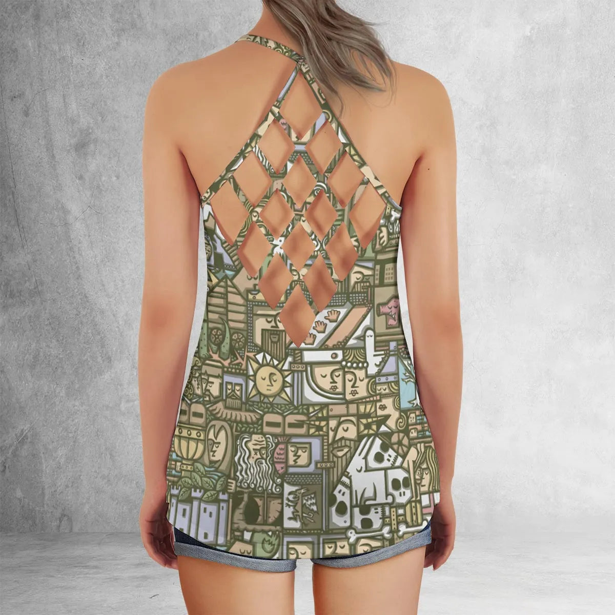 Criss Cross Tank Top - 2EWQL3MA