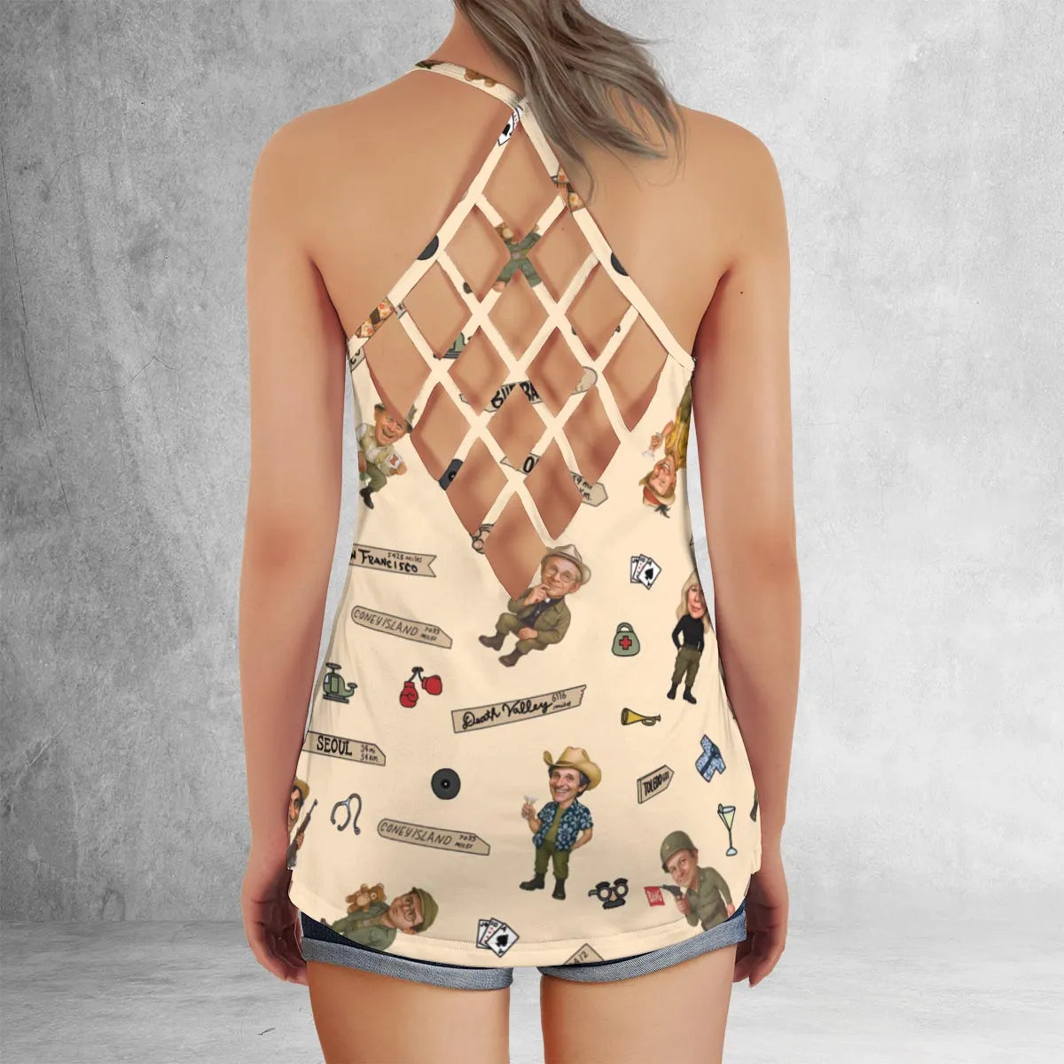 Criss Cross Tank Top - 9A4TS7A8