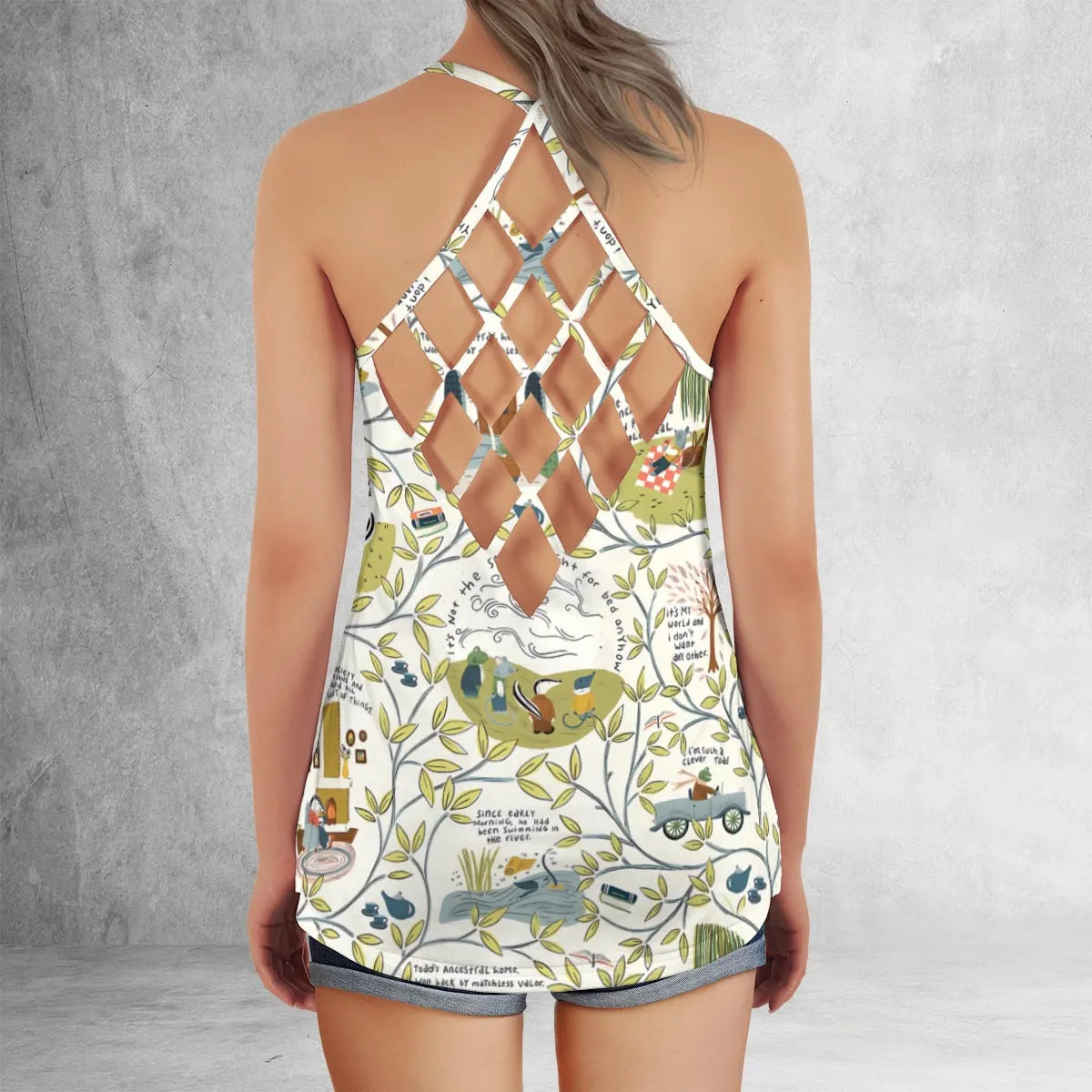 Criss Cross Tank Top - HMNCPRTE