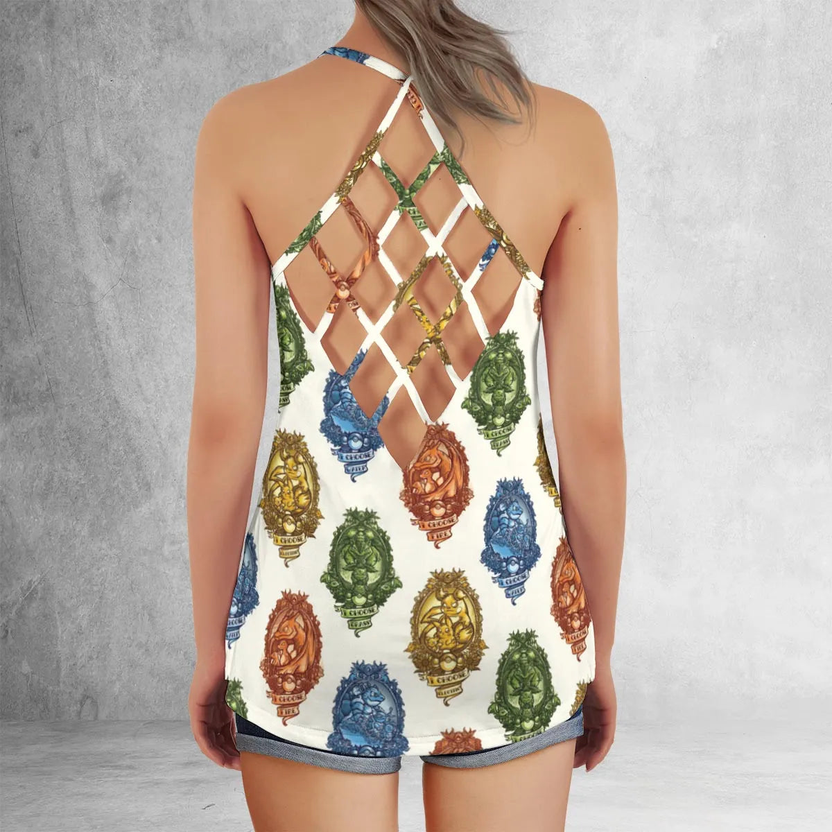 Criss Cross Tank Top - 964HARF3