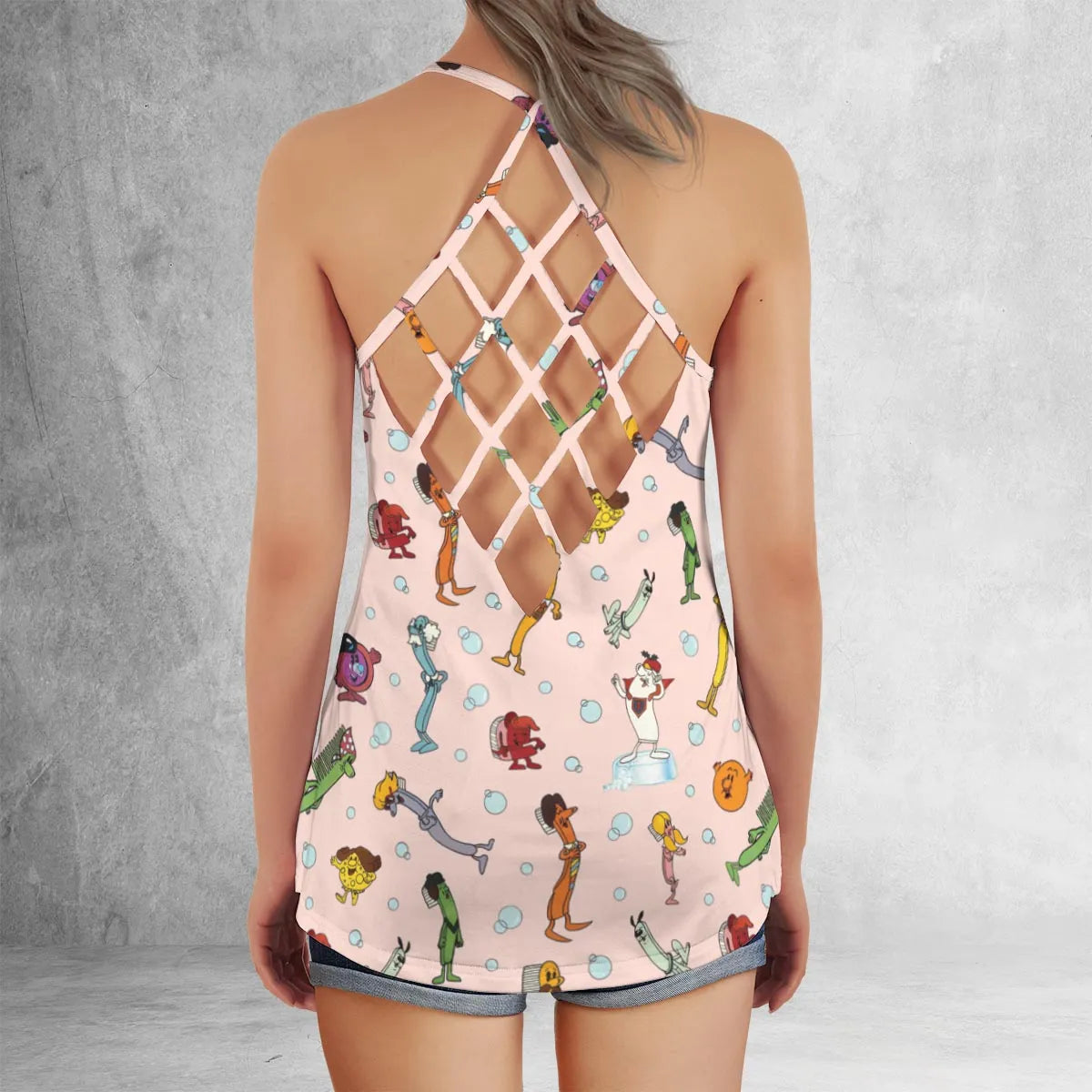 Criss Cross Tank Top - 1EM161XC
