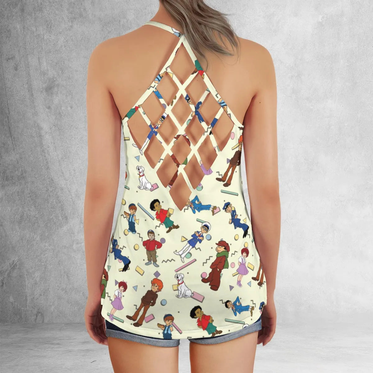 Criss Cross Tank Top - KZC7TMV8