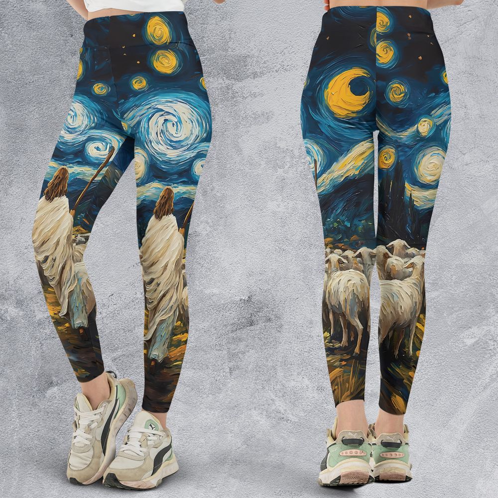 Shepherd Sheep Starry Night - - 3