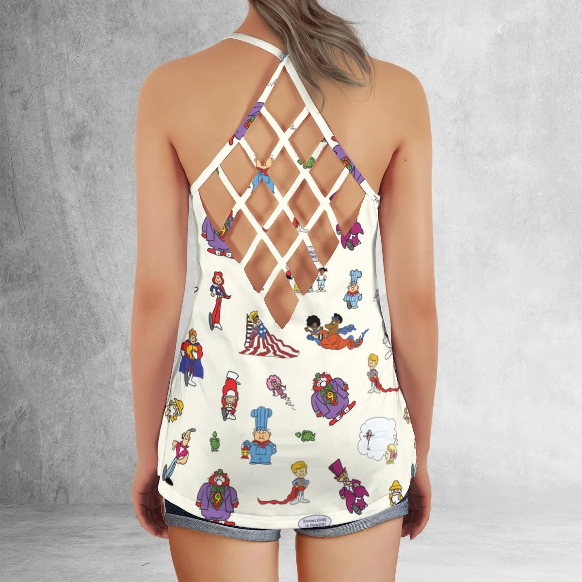 Criss Cross Tank Top - X1YEQRVU