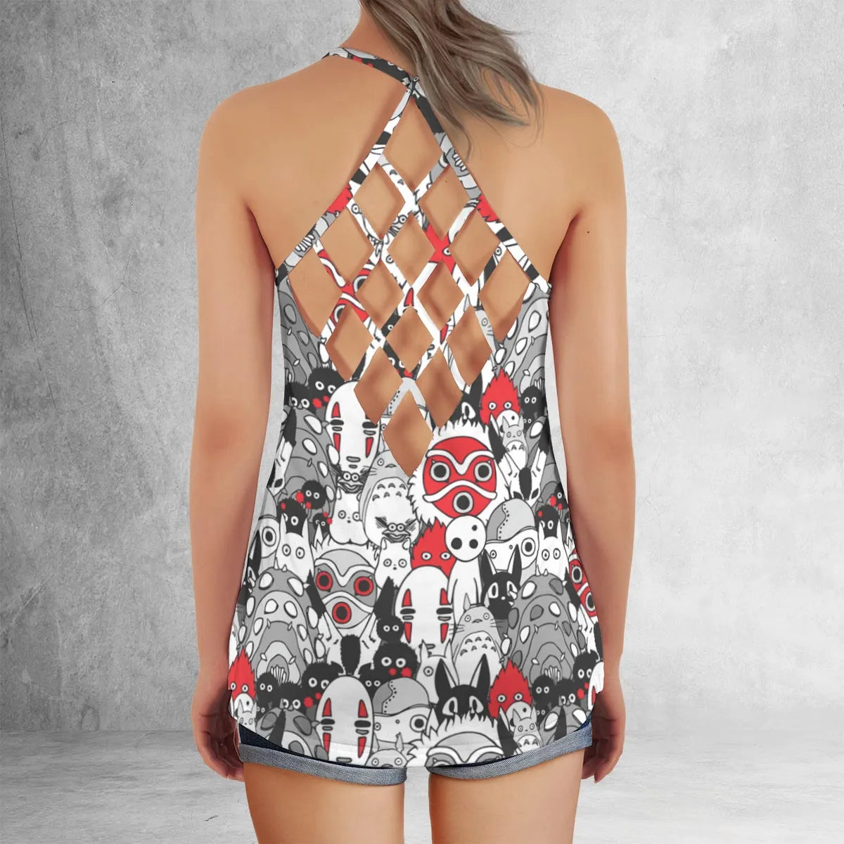 Criss Cross Tank Top - UU5E5ZHC