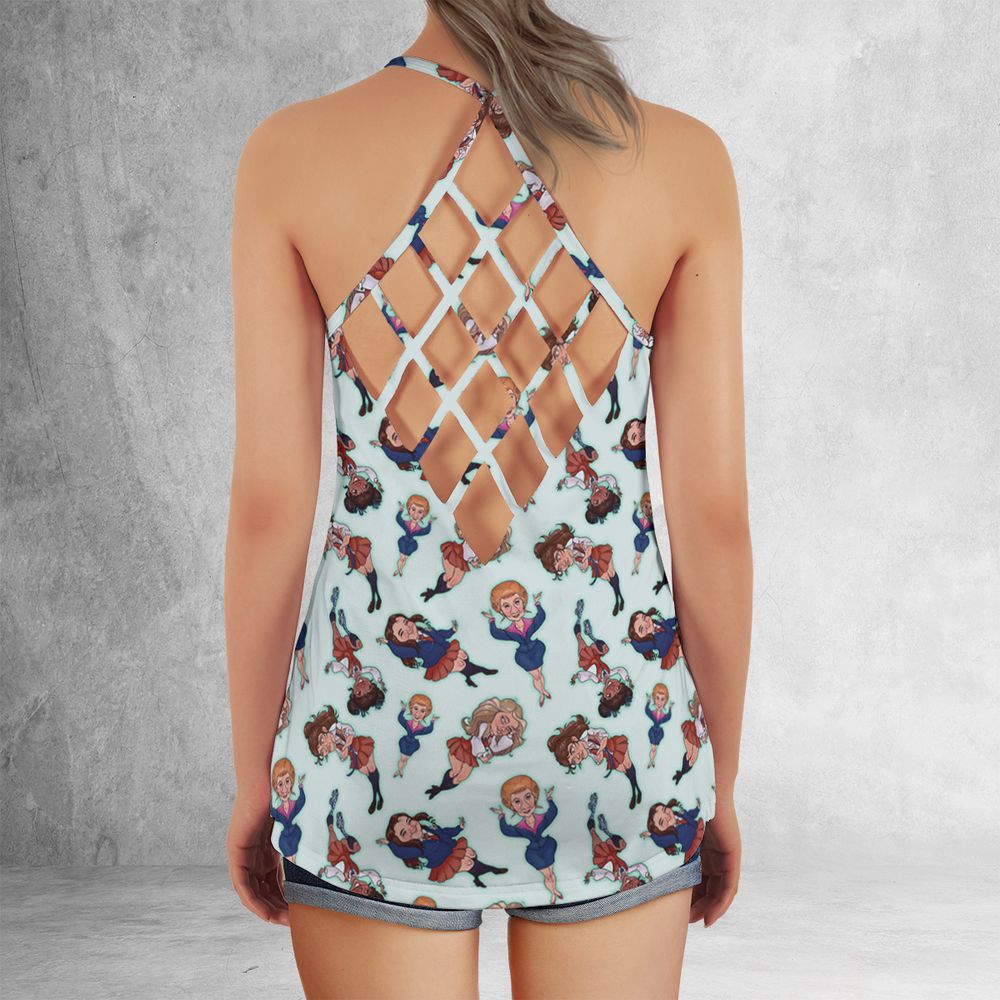 Criss Cross Tank Top - CL2FJYVP - - 3