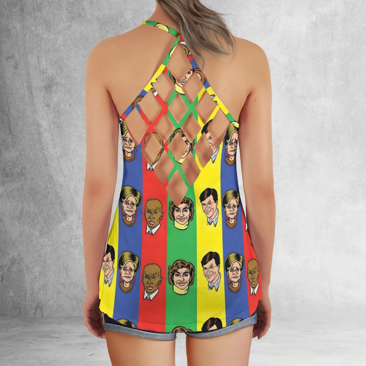 Criss Cross Tank Top - 253JA5U5