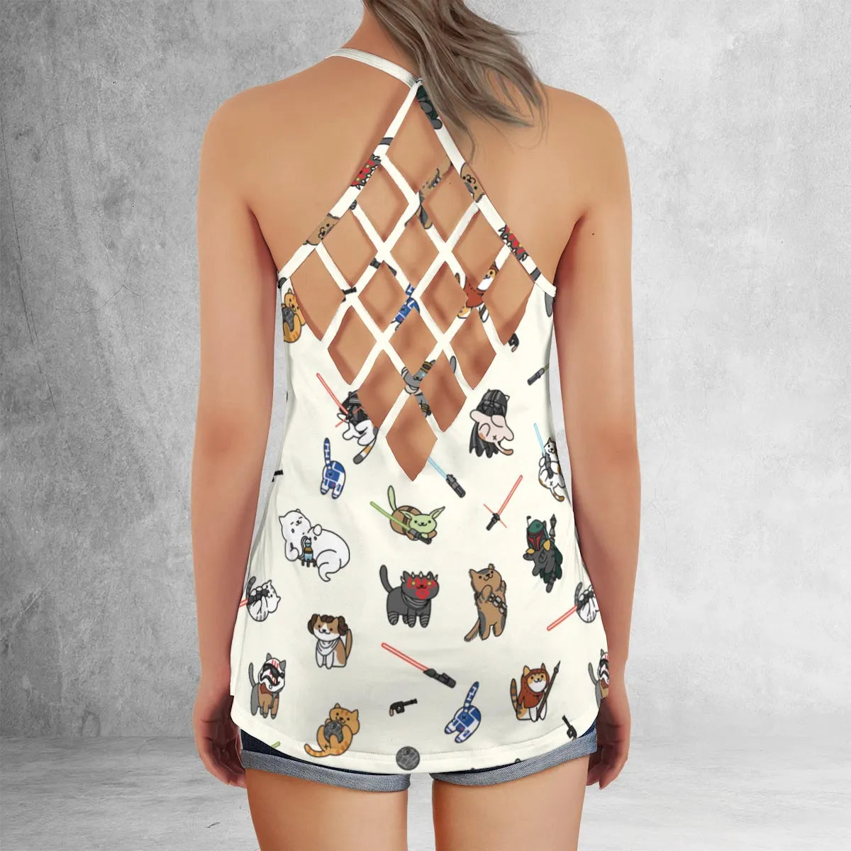 Criss Cross Tank Top - L2CVW5K9