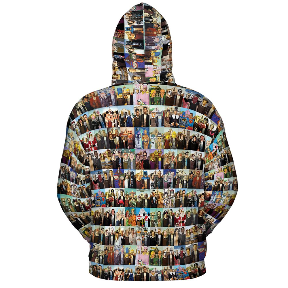 All-over Print Hoodie - YGJSD48R - - 4