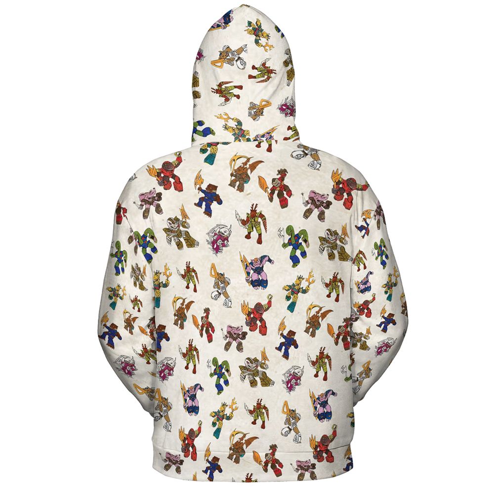 All-over Print Hoodie - KLNFCVYH - - 4