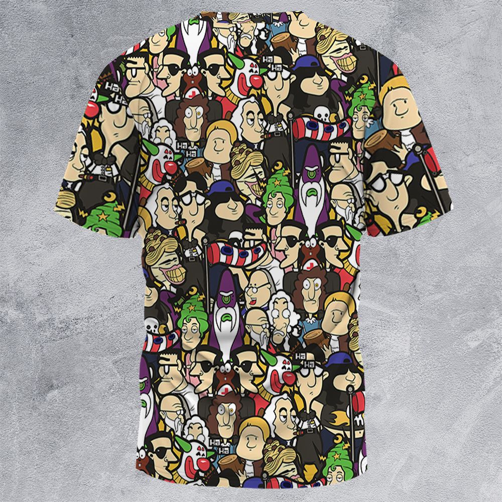 All-Over Print Unisex T-Shirt - 26HEWGPG - - 4