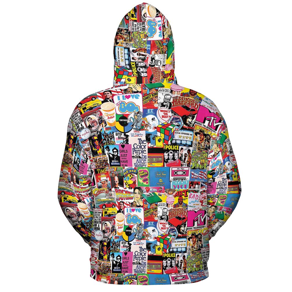 All-over Print Hoodie - BG4LSLQU - - 4
